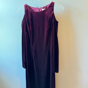 White House black market suede dress retro